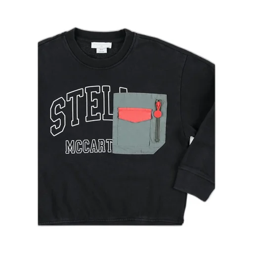 Stella Mccartney Kids Pocket-Patch Crewneck Sweatshirt