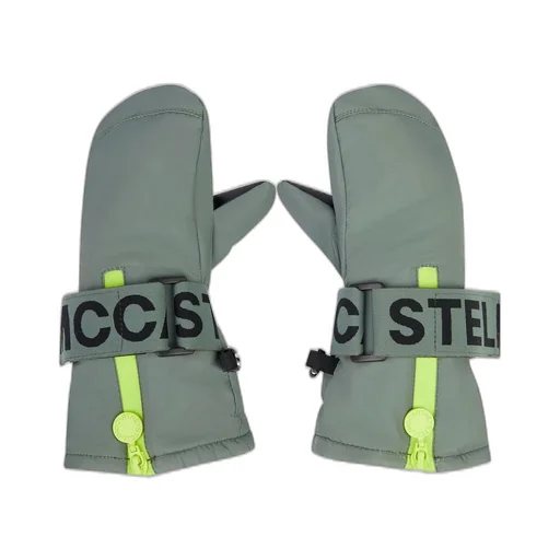 Stella Mccartney Kids Strap-Fastened Zipped Mittens