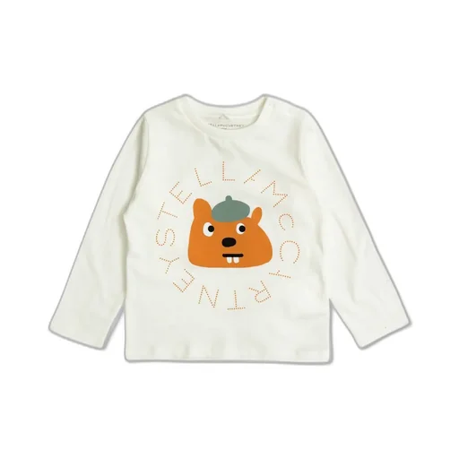 Stella Mccartney Kids Logo Printed Crewneck T-Shirt