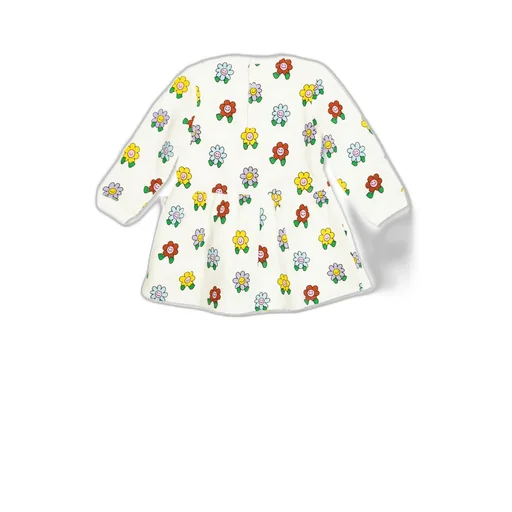 Stella Mccartney Kids All-Over Floral Printed Crewneck Dress