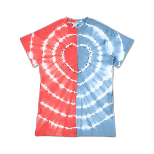 Stella Mccartney Kids Logo Printed Tie-Dye Dress