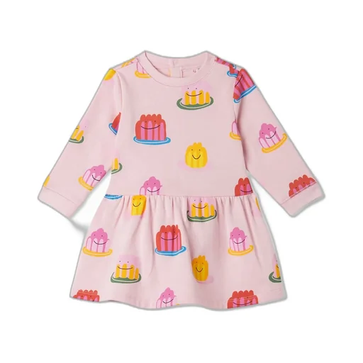 Stella Mccartney Kids All-Over Printed Crewneck Dress