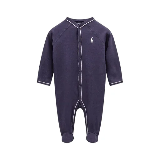 Ralph Lauren Kids Logo Embroidered Buttoned Pajamas