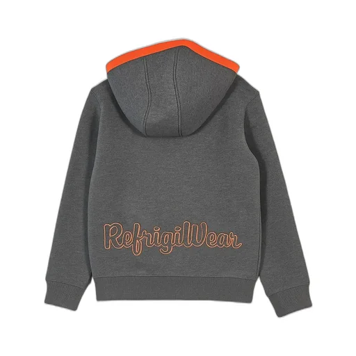 Refrigiwear Logo Patch Zipped Hoodie