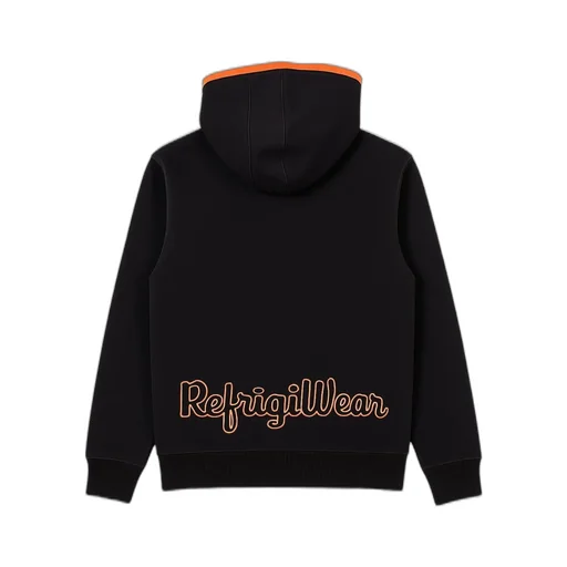 Refrigiwear Logo Patch Zipped Hoodie