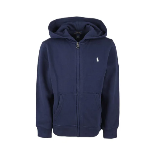 Ralph Lauren Kids Logo Embroidered Zipped Hoodie