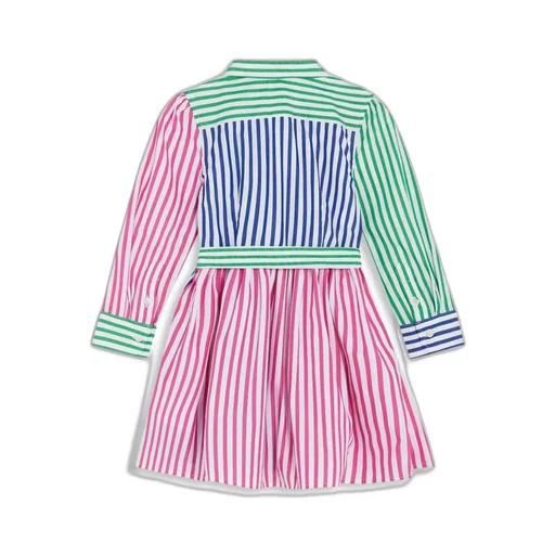 Ralph Lauren Kids Long-Sleeevd Striped Shirt Dress