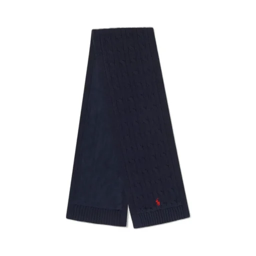 Polo Ralph Lauren Kids Pony Embroidered Cable-Knit Scarf