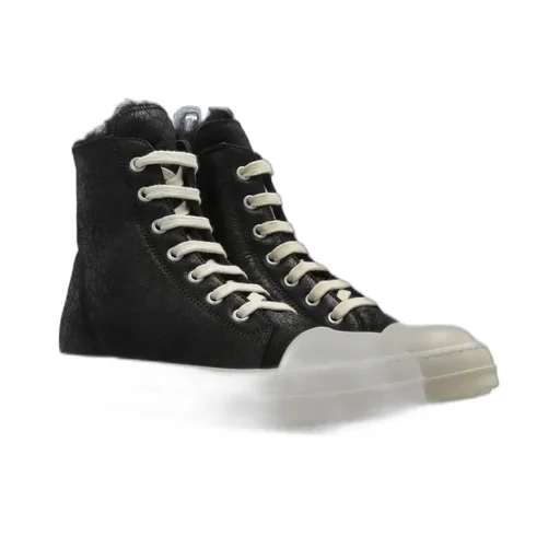 Rick Owens Kids Above-Ankle Shearling Sneakers
