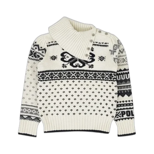 Ralph Lauren Kids Graphic-Intarsia Turtleneck Jumper