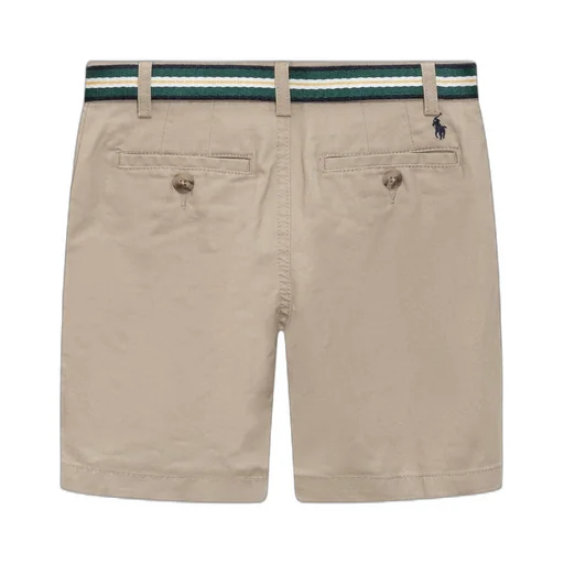 Ralph Lauren Kids Logo Embroidered Belted Shorts