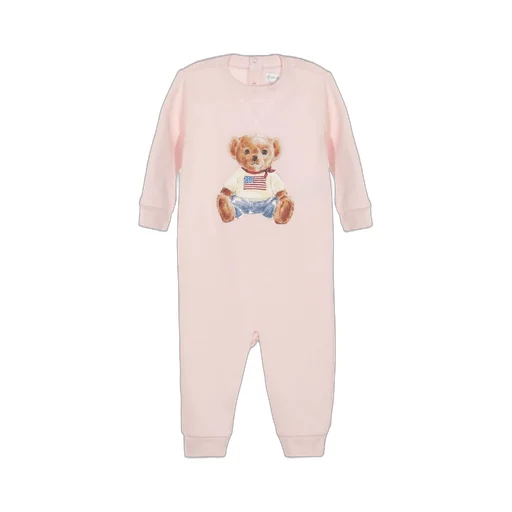 Ralph Lauren Kids Polo Bear Terry Coverall