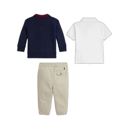 Ralph Lauren Kids Logo Detailed Three-Piece Set