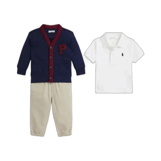 Ralph Lauren Kids Logo Detailed Three-Piece Set