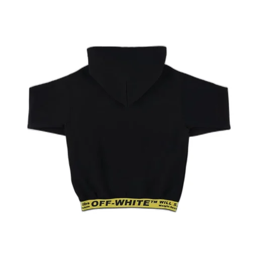 Off-White Kids Logo Embroidered Long Sleeved Hoodie