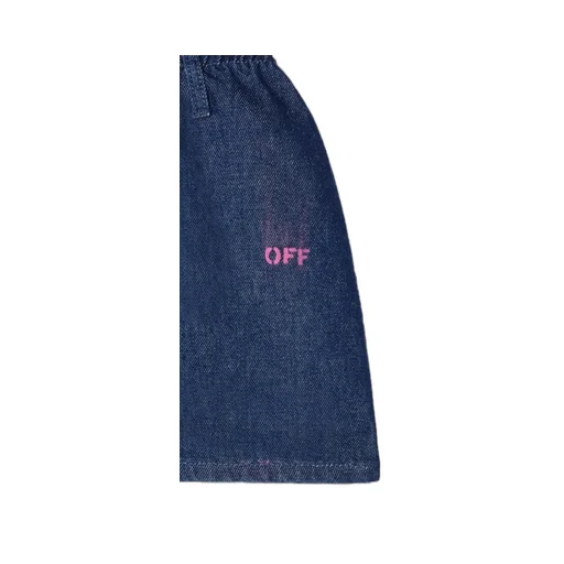 Off-White Kids Logo Denim Skirt