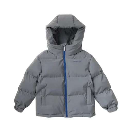 Off-White Kids Reflective Bookish Puffer Jacket