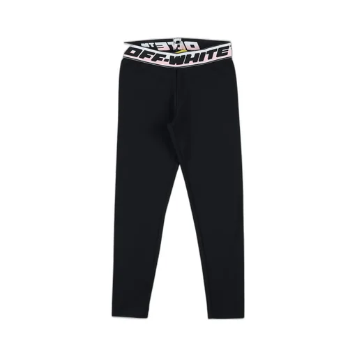 Off-White Kids Stretched Mid Rise Leggings