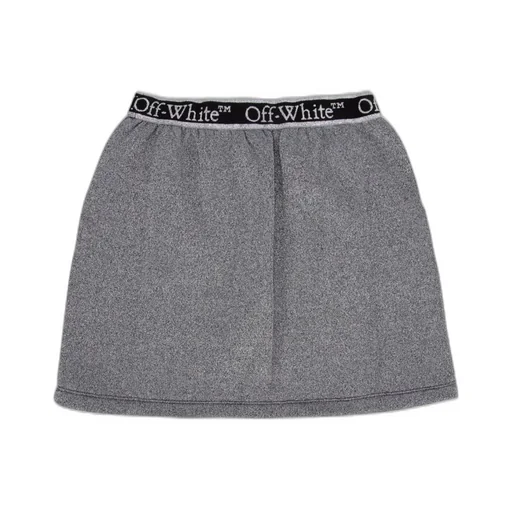 Off-White Kids Bookish Logo-Waistband Sweat Skirt