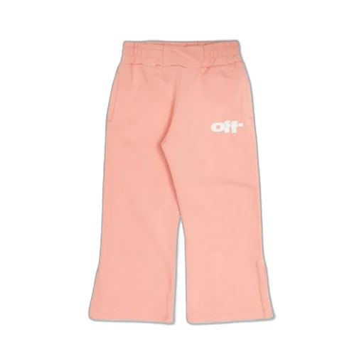 Off-White Kids Logo Printed Straight Track Pants
