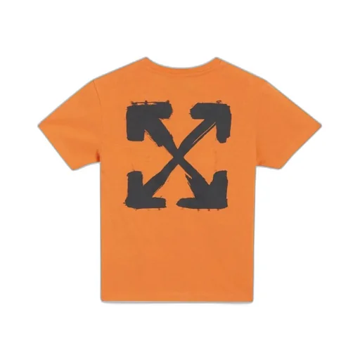 Off-White Kids Logo Printed Crewneck T-Shirt