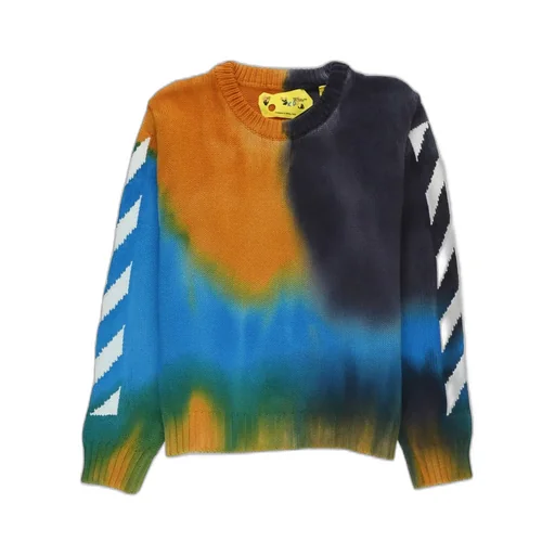 Off-White Kids Tie-Dyed Knit Jumper
