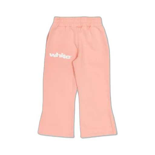 Off-White Kids Logo Printed Straight Track Pants