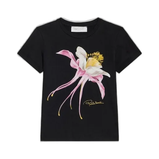 Roberto Cavalli Kids Floral Print T-Shirt