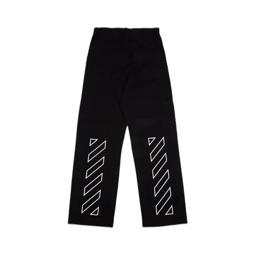 Off-White Kids Off Stamp Printed Straight Leg Trousers
