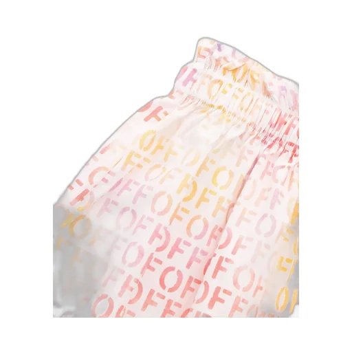 Off-White Kids All-Over Logo Printed Flared Skirt