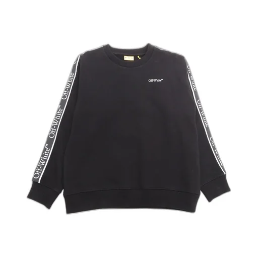 Off-White Kids Bookish Logo Band Crewneck Sweatshirt