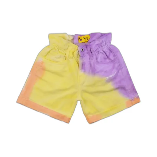 Off-White Kids High Waist Tie-Dyed Shorts