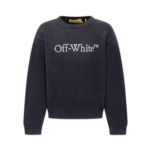 Off-White Kids Logo Embroidered Jumper