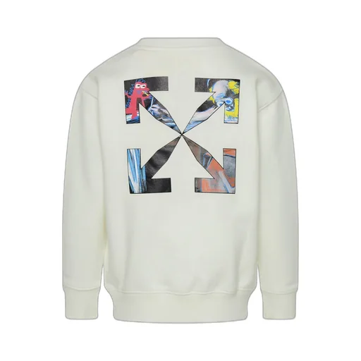 Off-White Kids Logo Printed Crewneck Sweatshirt