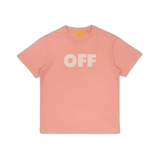 Off-White Kids Logo Printed Crewneck T-Shirt