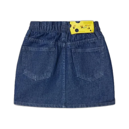 Off-White Kids Logo Denim Skirt