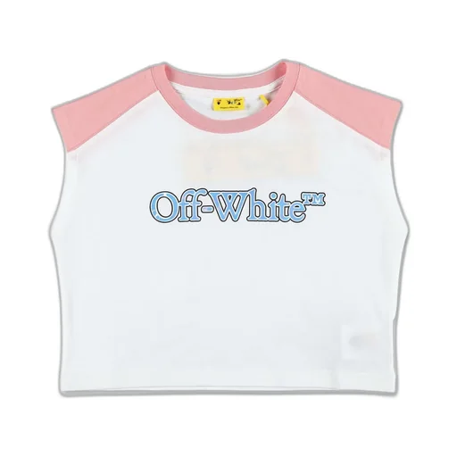 Off-White Kids Big Bookish Logo Printed T-Shirt