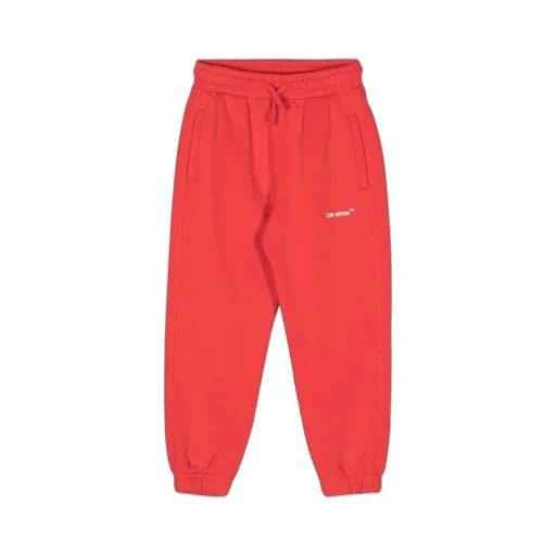 Off-White Kids Logo Diag-Stripe Drawstring Track Pants