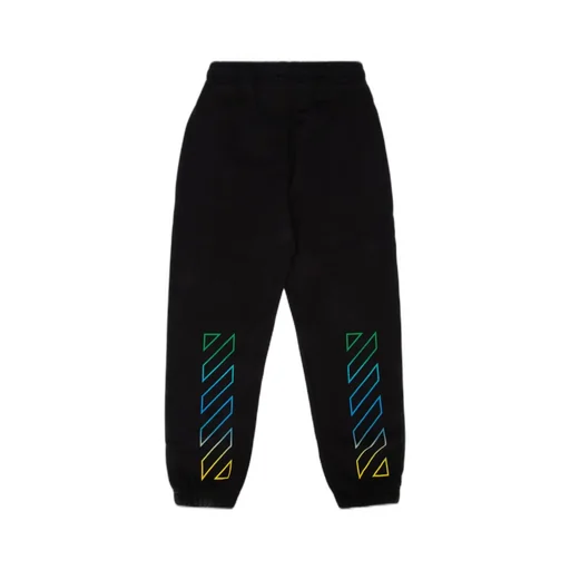Off-White Kids Diagonal Logo Printed Track Pants