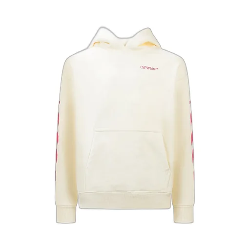 Off-White Kids Logo Printed Straight Hem Hoodie