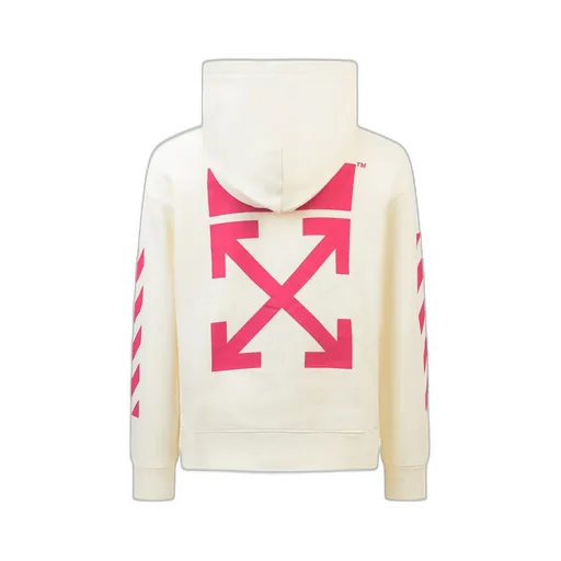 Off-White Kids Logo Printed Straight Hem Hoodie