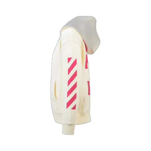 Off-White Kids Logo Printed Straight Hem Hoodie