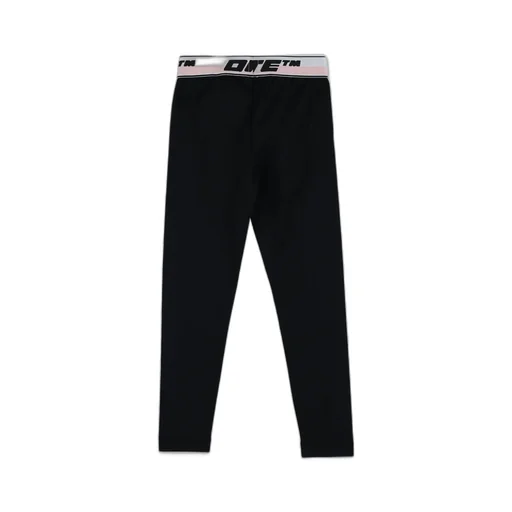 Off-White Kids Logo Waistband High Waist Leggings