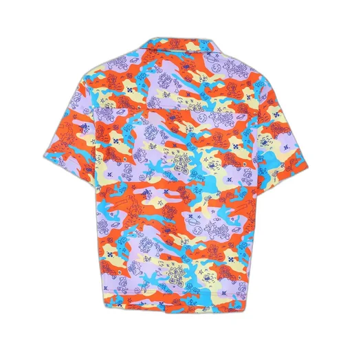 Off-White Kids Camouflage Printed Buttoned Shirt
