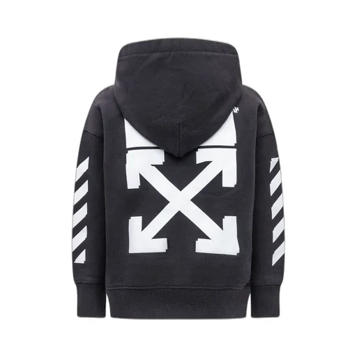 Off-White Kids Side Striped Printed Hoodie