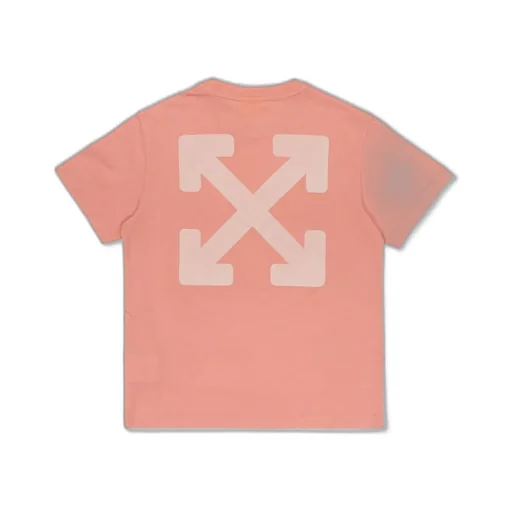 Off-White Kids Logo Printed Crewneck T-Shirt