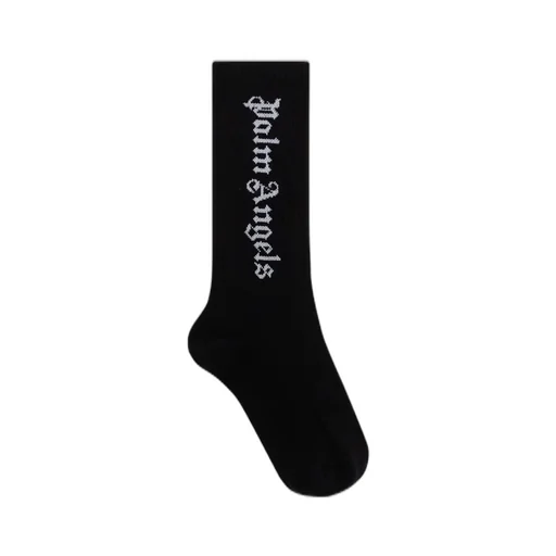 Palm Angels Kids Logo Intarsia Stretch Socks