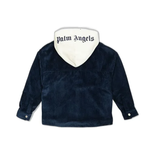 Palm Angels Kids Logo Patch Hooded Jacket
