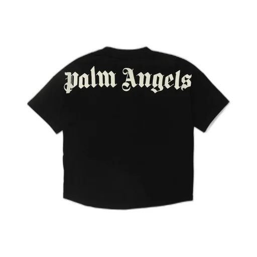 Palm Angels Kids Logo Printed Crewneck T-Shirt