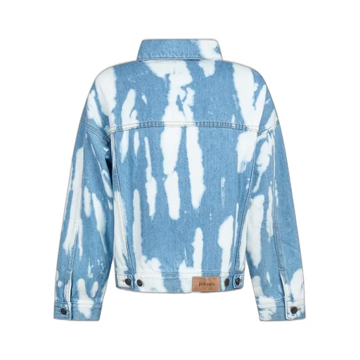 Palm Angels Kids Logo-Patch Button-Up Jacket